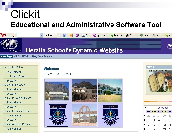 Clickit Educational and Administrative Software Tool 