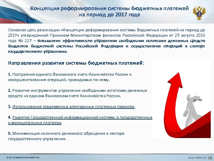 Концепция реформирования системы бюджетных платежей на период до 2017 года Основная цель реализации «Концепции