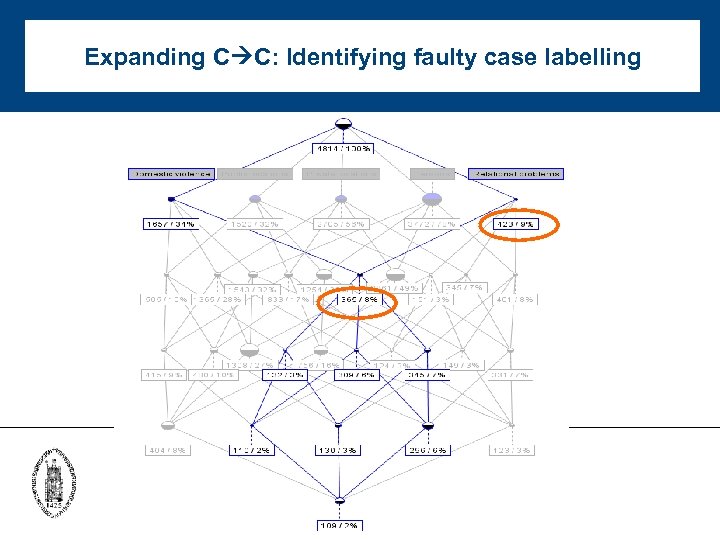 Expanding C C: Identifying faulty case labelling 