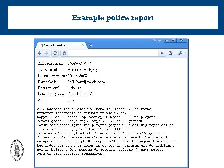 Example police report 