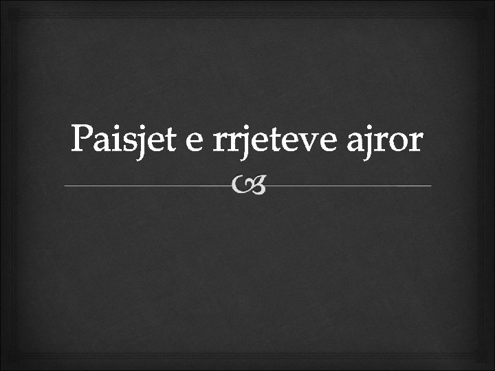 Paisjet e rrjeteve ajror 