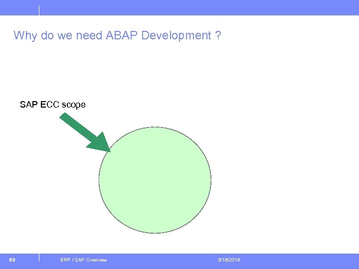 Why do we need ABAP Development ? SAP ECC scope 69 ERP / SAP