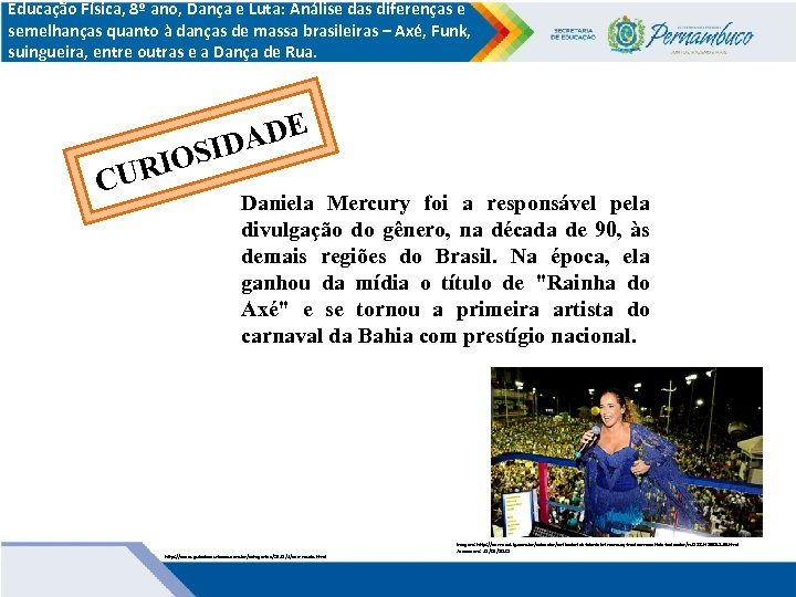 Educação Física, 8º ano, Dança e Luta: Análise das diferenças e semelhanças quanto à