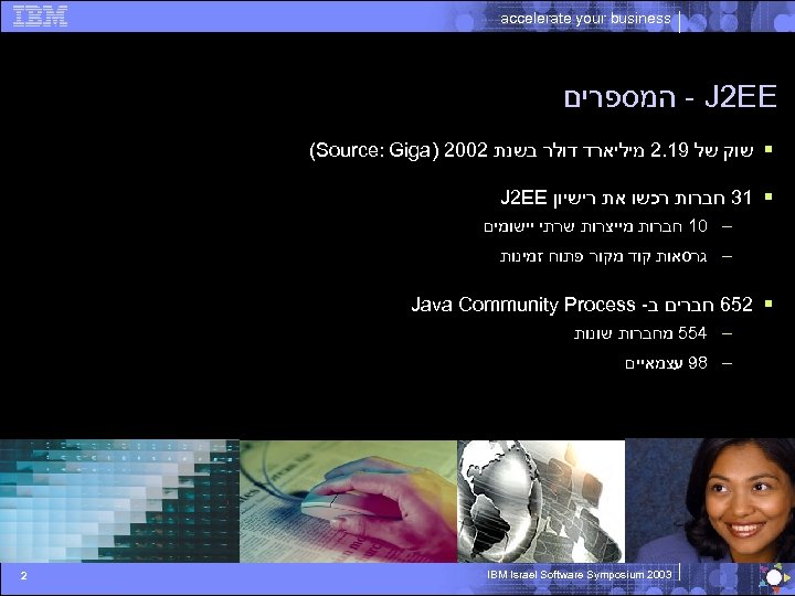  accelerate your business - J 2 EE המספרים § שוק של 91. 2