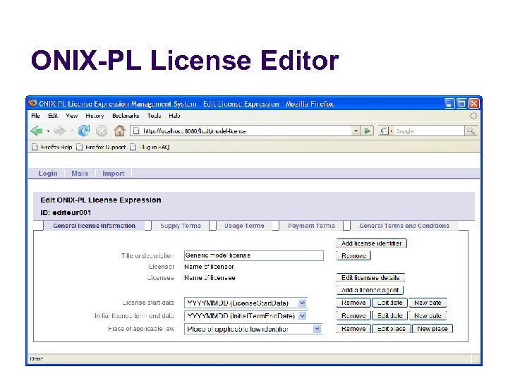 ONIX-PL License Editor 