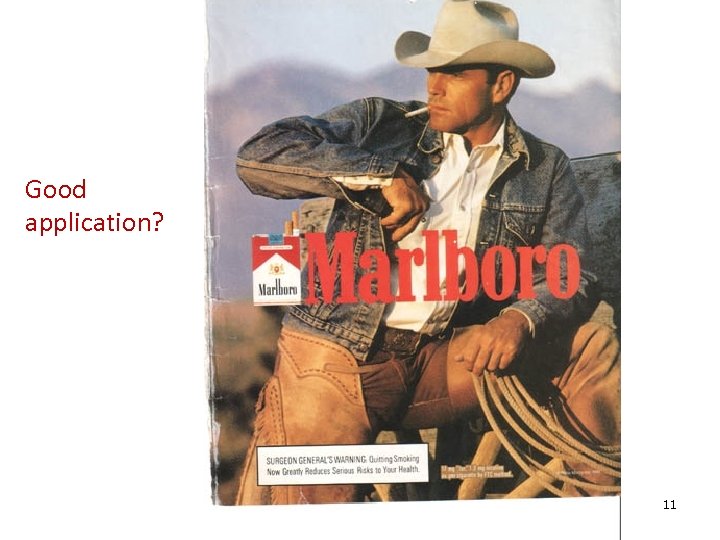 Good application? 11 