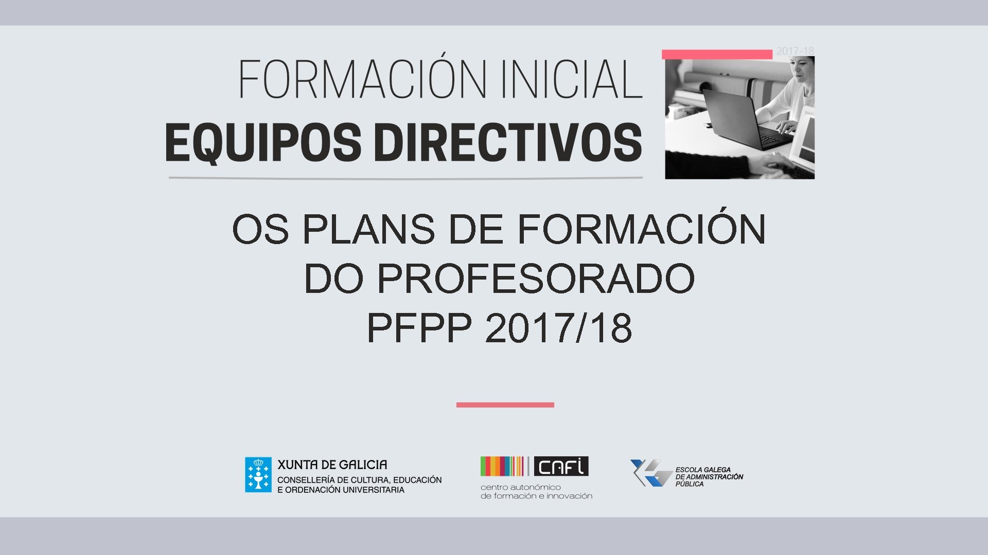  OS PLANS DE FORMACIÓN DO PROFESORADO PFPP 2017/18 