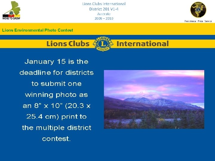 Lions Environmental Photo Contest 