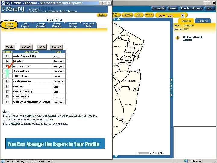 ü f You Can Manage the Layers in Your Profile 