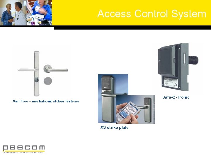 Access Control System Safe-O-Tronic Vari Free – mechatronical door fastener XS strike plate 