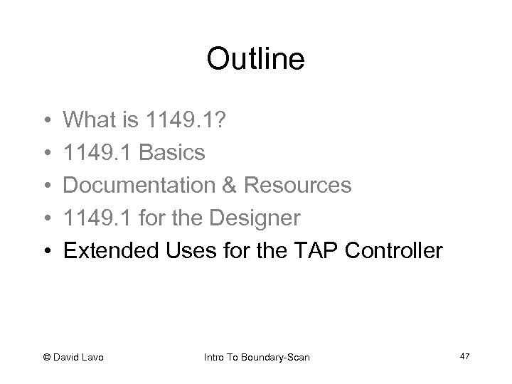 Outline • • • What is 1149. 1? 1149. 1 Basics Documentation & Resources