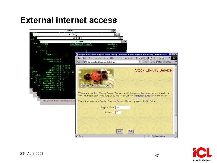 External internet access 25 th April 2001 47 