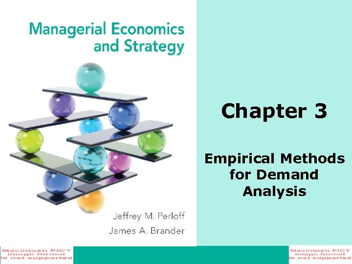 Chapter 3 Empirical Methods for Demand Analysis 
