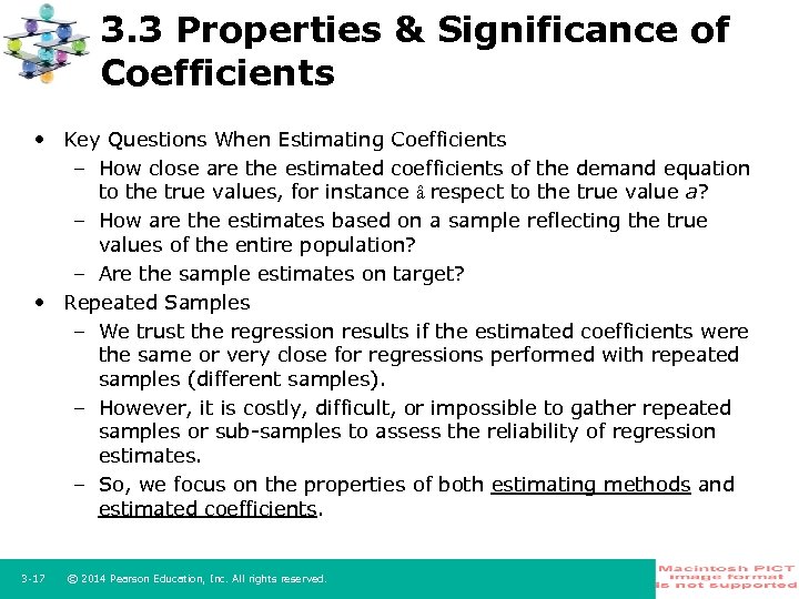 3. 3 Properties & Significance of Coefficients • Key Questions When Estimating Coefficients –