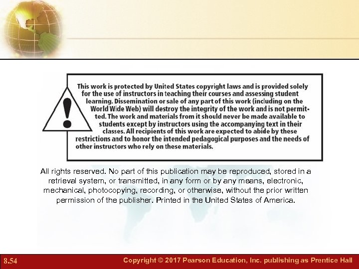 All rights reserved. No part of this publication may be reproduced, stored in a