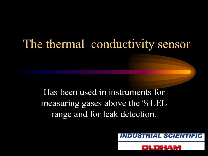 The thermal conductivity sensor Has been used in instruments for measuring gases above the