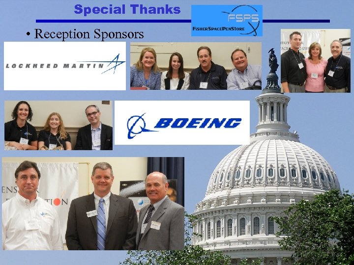 Special Thanks • Reception Sponsors 