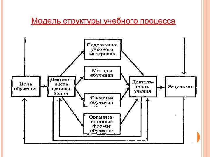 Модель структуры учебного процесса 