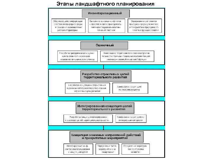 Этапы ландшафтного планирования 