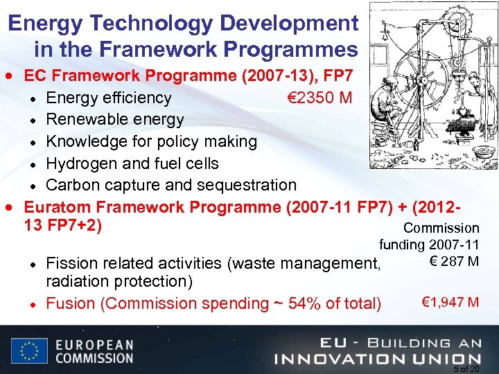 Energy Technology Development in the Framework Programmes · EC Framework Programme (2007 -13), FP