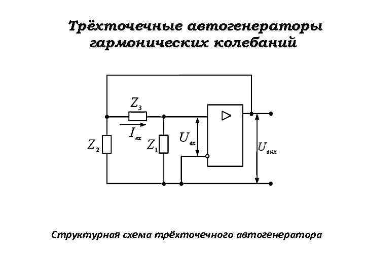 Структурная схема автогенератора схема