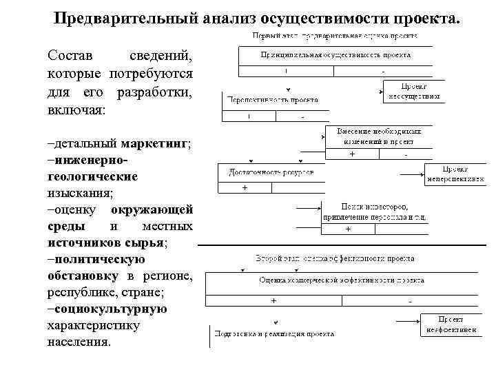 Предварительный анализ. Анализ осуществимости проекта. Анализ осуществимости проекта пример. Технико-технологическая осуществимость проекта;.