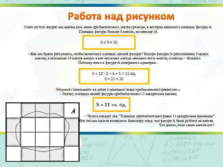 Работа над рисунком Ответ на этот вопрос мы можем дать лишь приблизительно, указав границы,