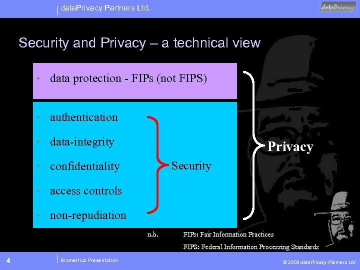 data. Privacy Partners Ltd. Security and Privacy – a technical view • data protection