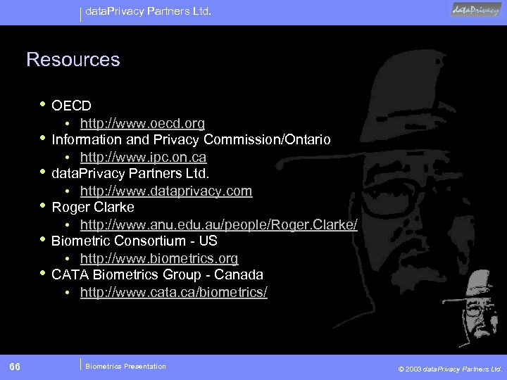 data. Privacy Partners Ltd. Resources • OECD • • • 66 • http: //www.