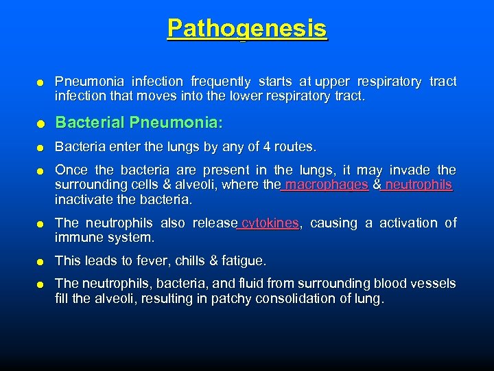 Respiratory System Learning Objectives To study the pathophysiology