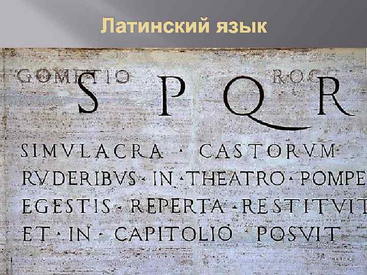Латинский язык 