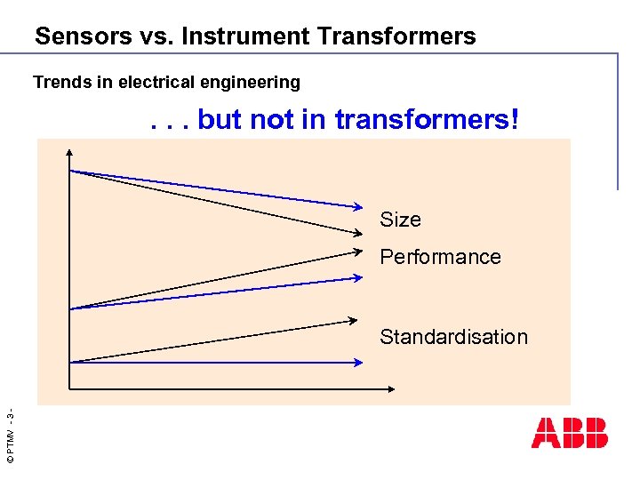 Sensors vs. Instrument Transformers Trends in electrical engineering . . . but not in