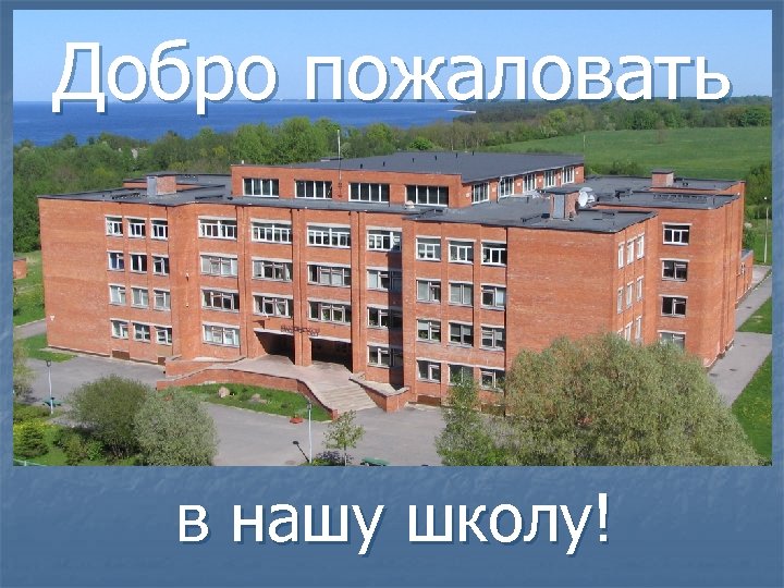 Добро пожаловать в нашу школу! 