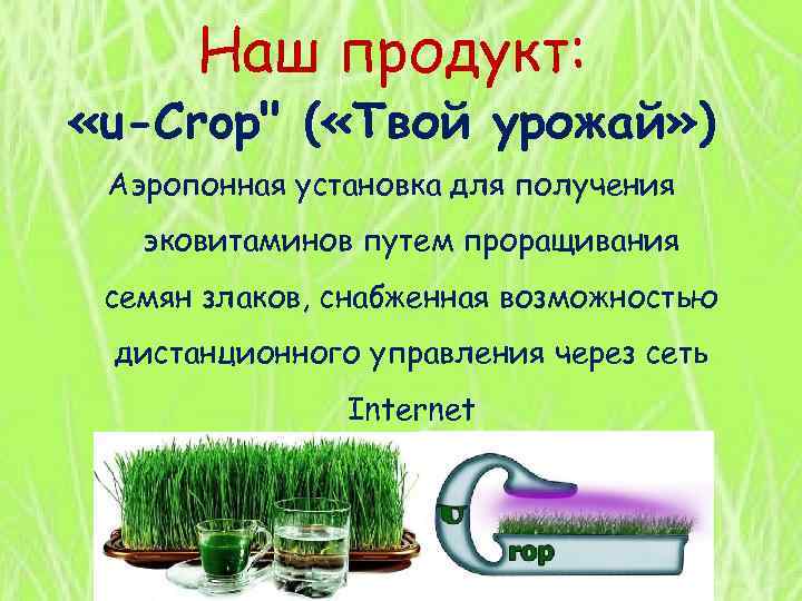 Наш продукт: «u-Crop