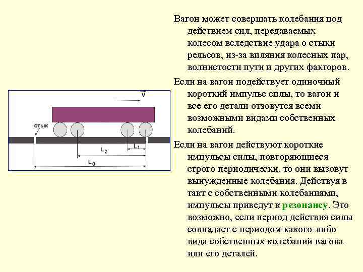 В вагоне движущемся горизонтально. Силы действующие на колесо вагона трамвая. Колебания подвижного состава. Колебания вагона. Классификация видов колебаний подвижного состава..