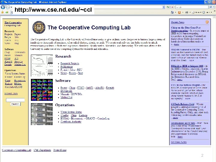 http: //www. cse. nd. edu/~ccl 2 