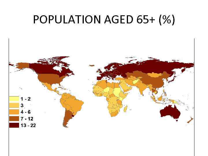 POPULATION AGED 65+ (%) 