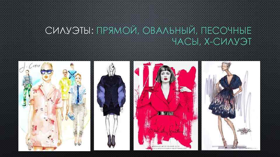 СИЛУЭТЫ: ПРЯМОЙ, ОВАЛЬНЫЙ, ПЕСОЧНЫЕ ЧАСЫ, Х-СИЛУЭТ 