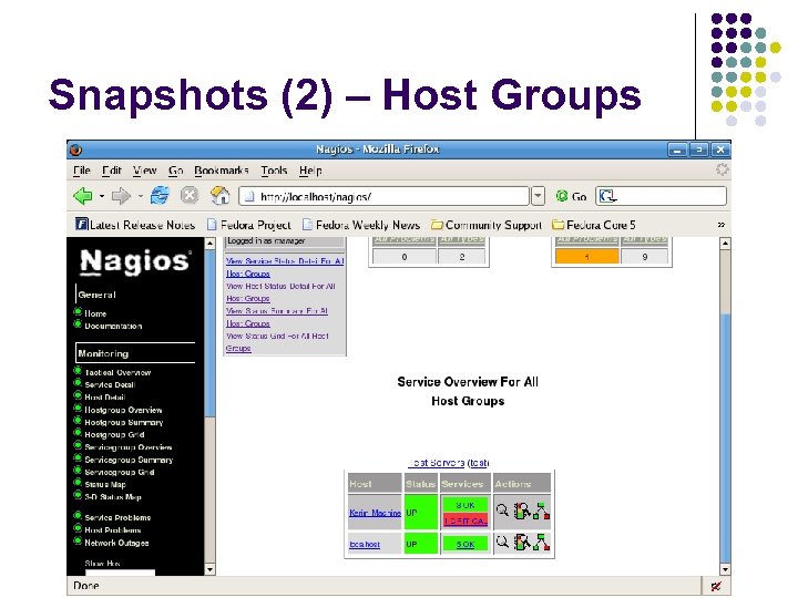 Snapshots (2) – Host Groups 