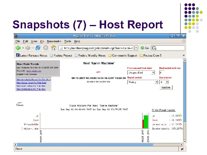 Snapshots (7) – Host Report 