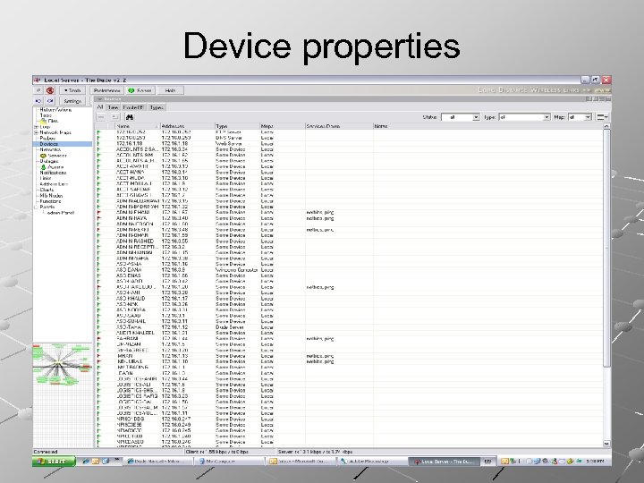 Device properties 