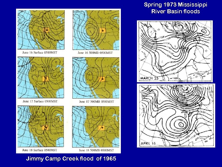 Spring 1973 Mississippi River Basin floods Jimmy Camp Creek flood of 1965 