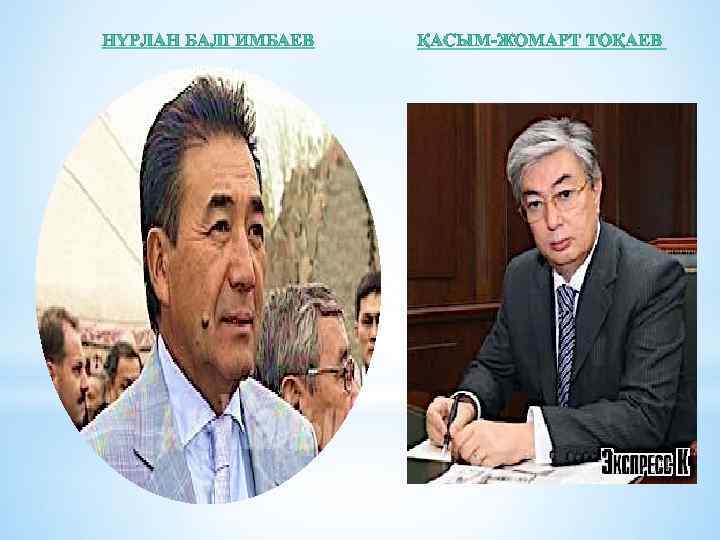 НҮРЛАН БАЛГИМБАЕВ ҚАСЫМ-ЖОМАРТ ТОҚАЕВ 