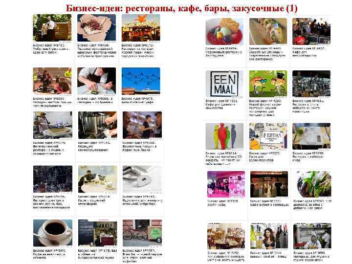 Бизнес-идеи: рестораны, кафе, бары, закусочные (1) 