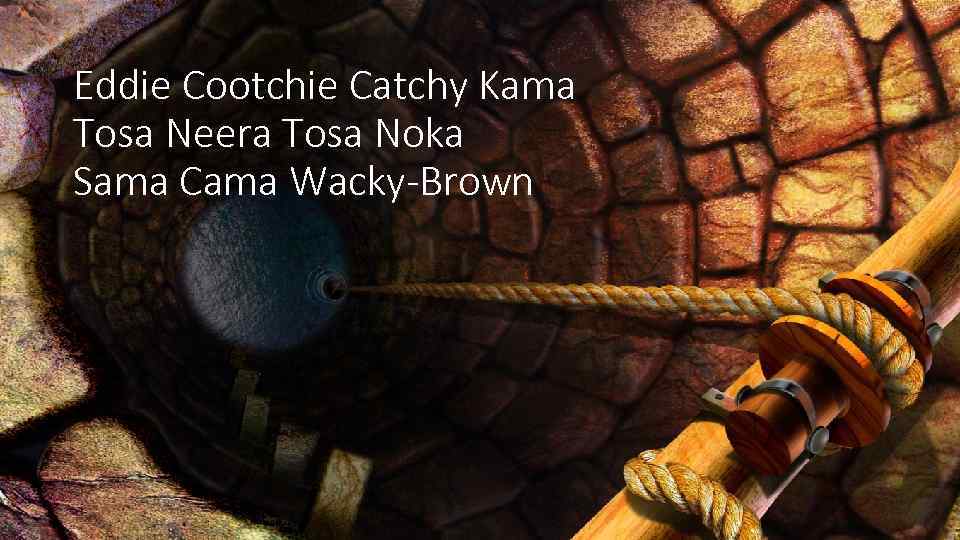 Eddie Cootchie Catchy Kama Tosa Neera Tosa Noka Sama Cama Wacky-Brown 