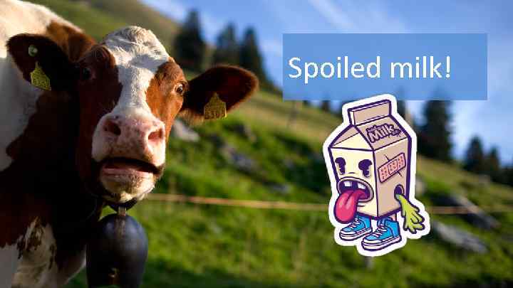 Spoiled milk! 