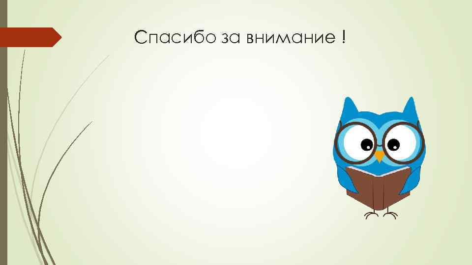 Спасибо за внимание ! 