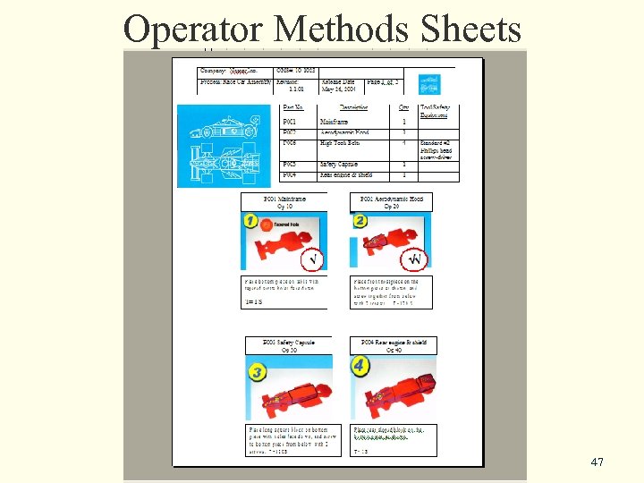 Operator Methods Sheets 47 