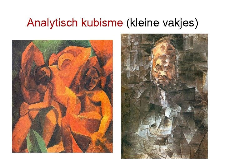 Analytisch kubisme (kleine vakjes) 