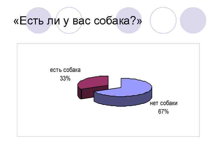  «Есть ли у вас собака? » 